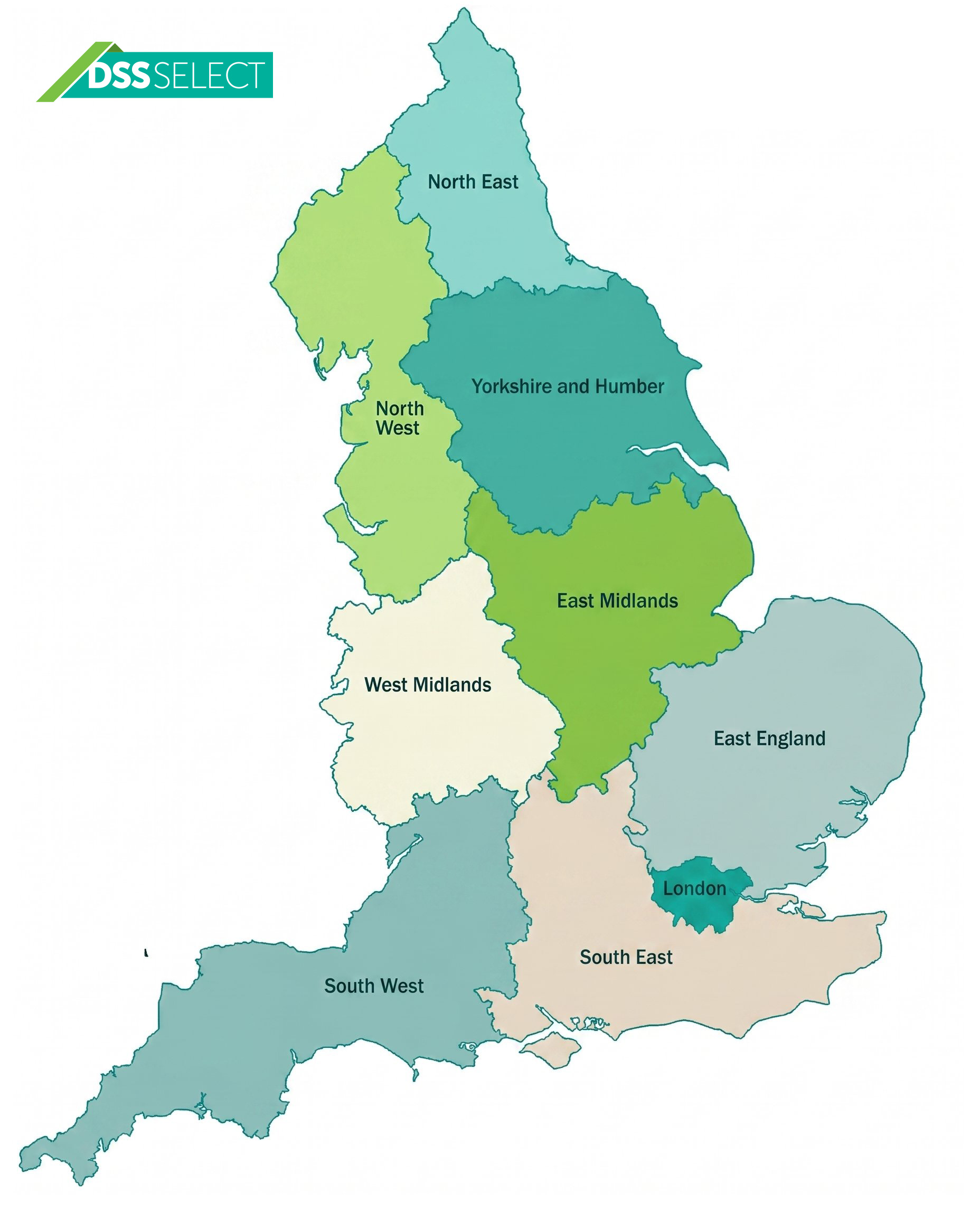 DSS Select coverage map